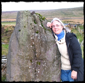 RMB at ancient pilgrim path on Dingle Peninsula, Ireland.