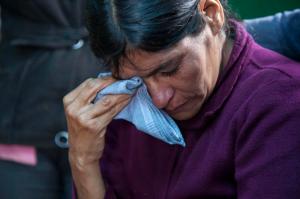 Cipriana Juarez Diaz, mother of Gilberto Francisco Ramos Juarez, a Guatemalan boy who died in the Rio Grande Valley of South Texas.(Luis Soto/The Associated Press)