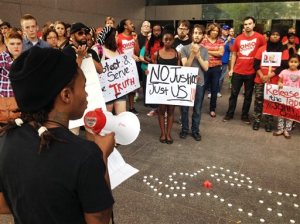 Vigil for John Crawford shot in WalMart in Ohio