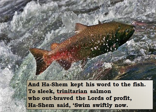 Excerpt from Rose Berger's poem "Prophecies from the Watershed Conspiracy"