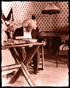 Douglass at his desk in Haiti