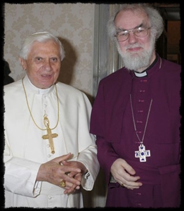 Pope Benedict and the Archbishop of Cantebury