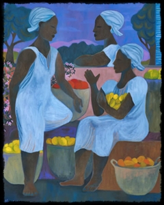 72_art_forms_haiti_large LES MARCHANDES by Mari Hall